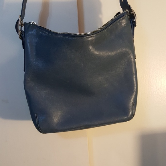 Coach Handbags - Authentic Coach blue leather purse